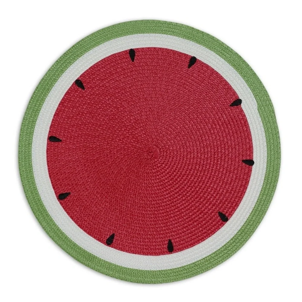 Watermelon-Themed Placemats Set
